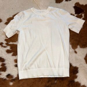 White knit top